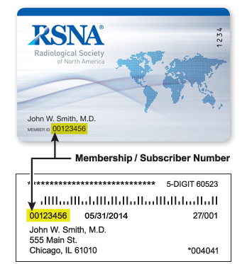 Sample membership card and mailing label